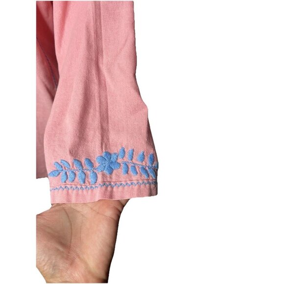 Vintage HAND EMBROIDERED Oaxaca Guatemalan Tunic Top MD Festival - Picture 4 of 4